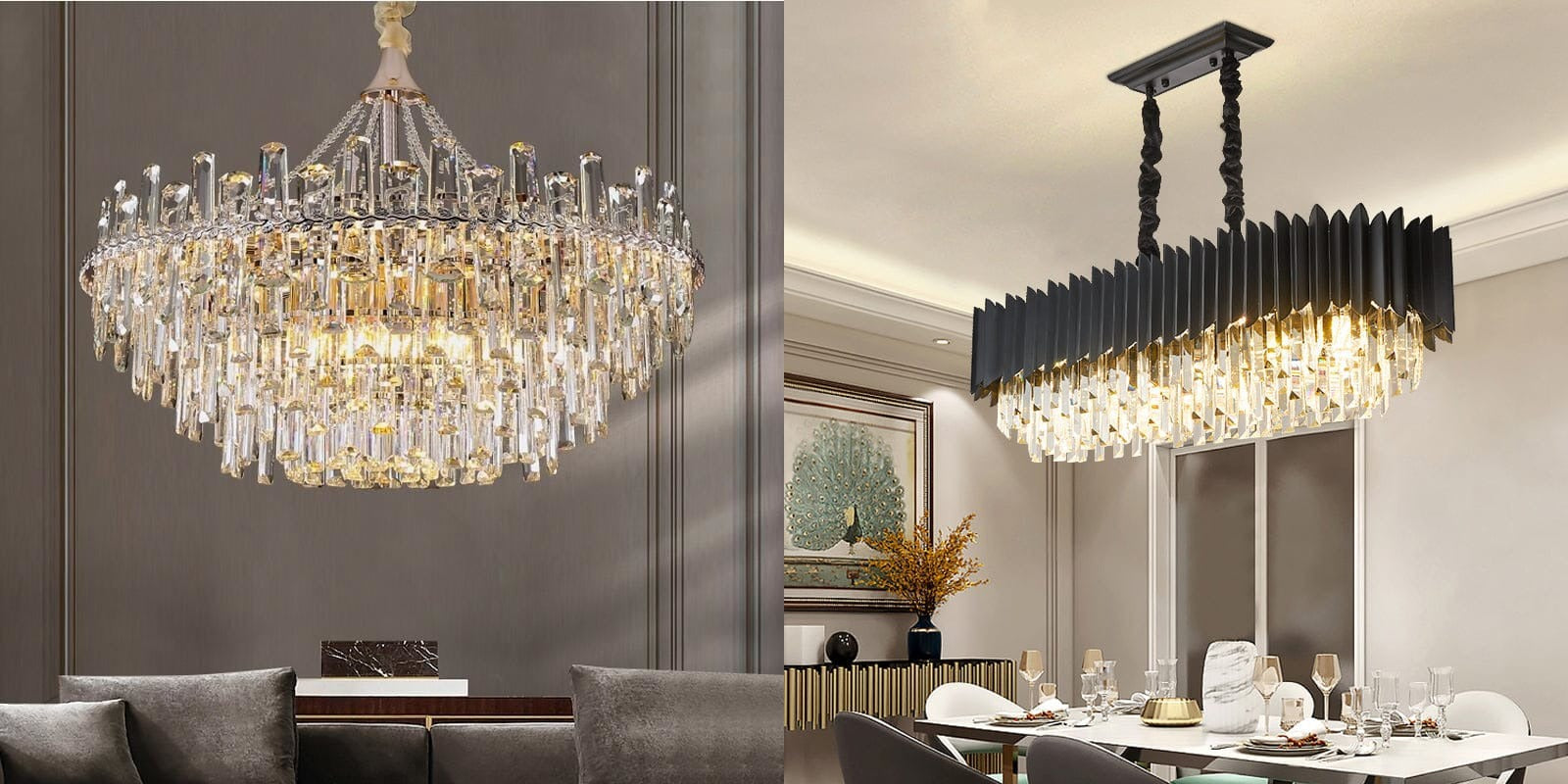 How to Brighten With Crystal Chandeliers