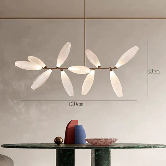 New Glass Living Room Lamp Designer Creative Personality Bedroom Study Exhibition Hall White
