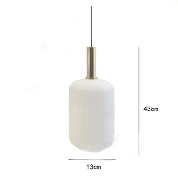 Nordic Creative Restaurant Milk White Glass Lamp Personality Postmodern Minimalist Cafe Western