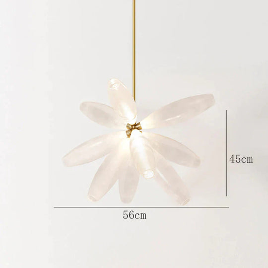New Glass Living Room Lamp Designer Creative Personality Bedroom Study Exhibition Hall White