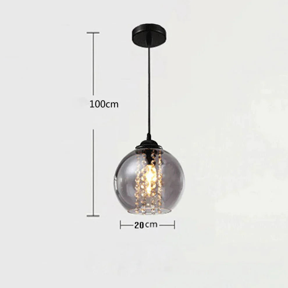 Dining Room Chandelier Creative Personality Crystal Single Head Three Led Bar As Show / 1 Head