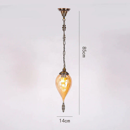 Wrought Iron Chandelier Exotic Cafe Bar Homestay Creative Living Room Dining Lights Champagne Gold