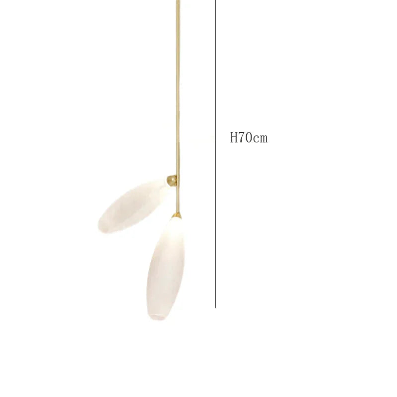 New Glass Living Room Lamp Designer Creative Personality Bedroom Study Exhibition Hall White