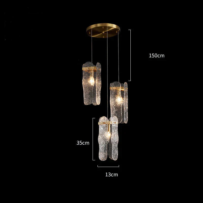 All - Copper Luxury Stair Chandelier Modern Restaurant Table Lamp Ins Creative Personality Bedside