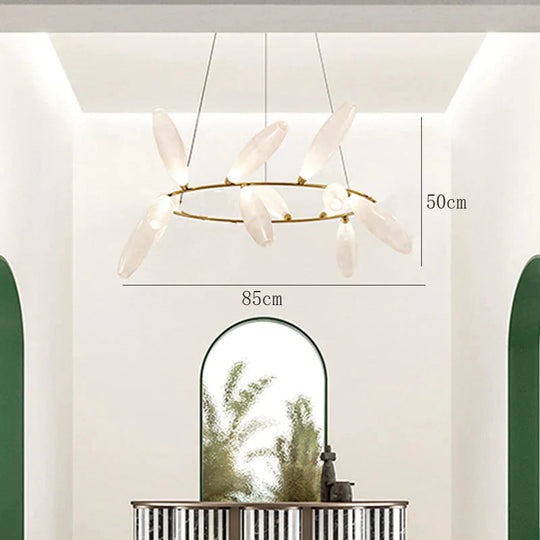 New Glass Living Room Lamp Designer Creative Personality Bedroom Study Exhibition Hall White