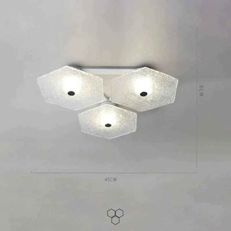 Nordic Living Room Ceiling Lamp Modern Simple Study Bedroom Creative Porch Aisle Glass Household