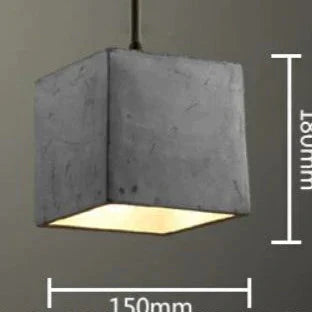 Retro Industrial Creative Cafe Bar Table Bedroom Personalized Restaurant Cement Chandelier C Pendant