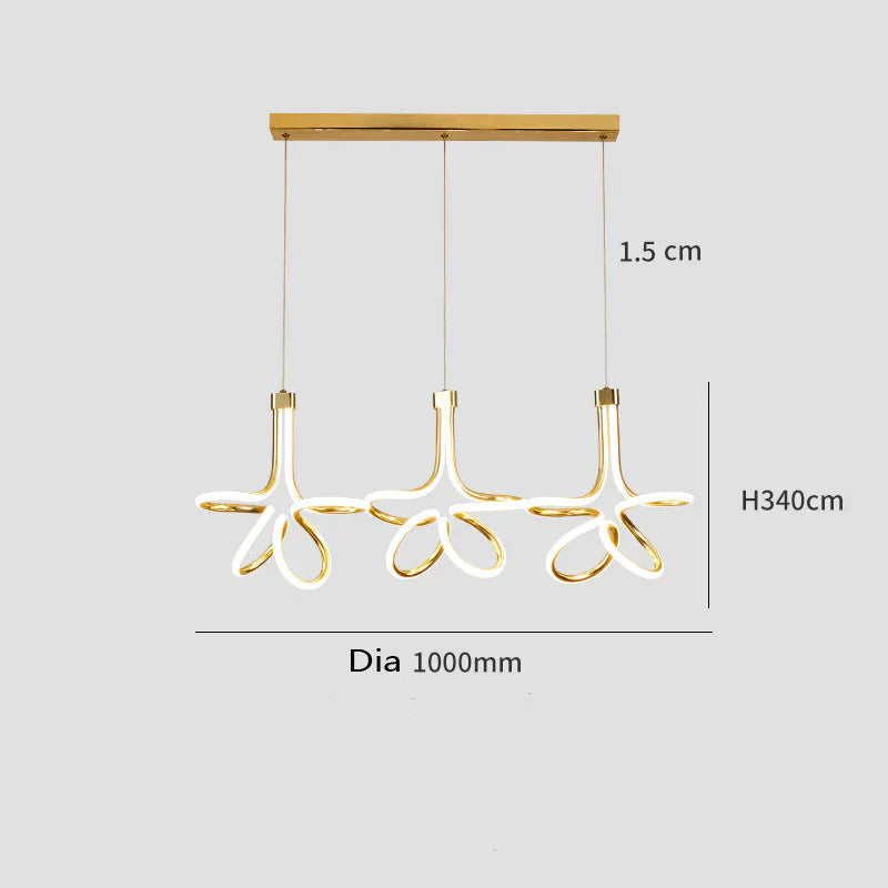 Modern Simple Restaurant Chandelier Personalized Living Room Bedroom Bedside Creative Staircase