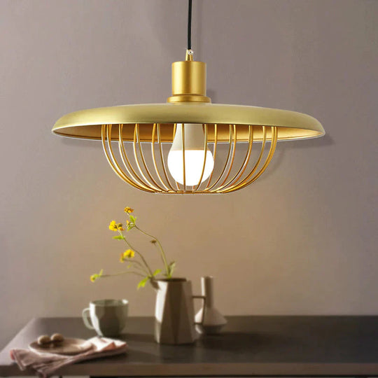 Simple Nordic Single Head Chandelier Personalized Bar Restaurant Bedroom Lamp Coffee Shop Hat