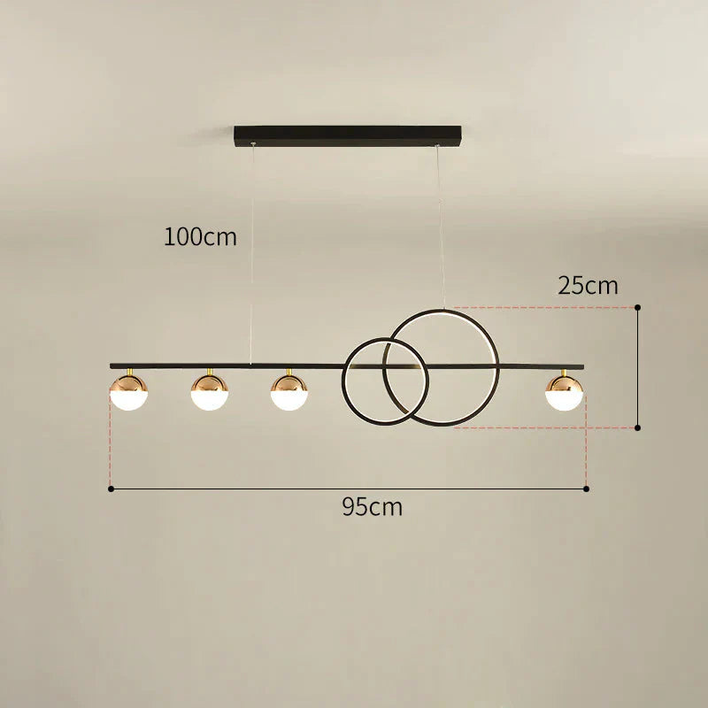 Dining Room Chandelier Minimalist Luxury Long Table Bar Lamps Pendant