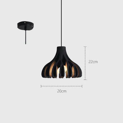 Restaurant Chandelier Simple Makaron Creative Personality Living Room Study Bedroom Bedside Black /