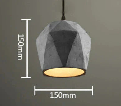 Retro Industrial Creative Cafe Bar Table Bedroom Personalized Restaurant Cement Chandelier D Pendant