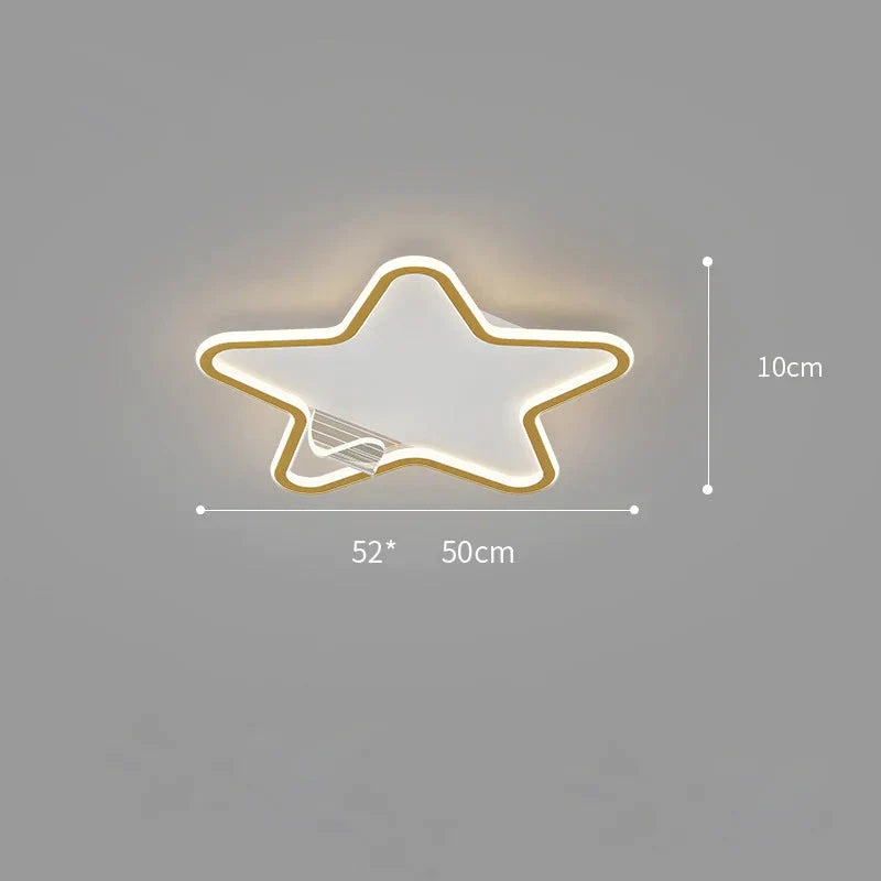 Simple Modern Bedroom Ceiling Lamp Light Luxury Led Whole House Living Room Gold Lighting / A White