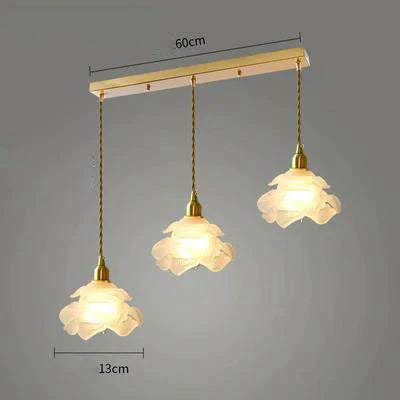 Brass Country B &amp; Hotel Corridor Living Room Dining Minimalist Mini Flower Chandelier 3 - Head Long