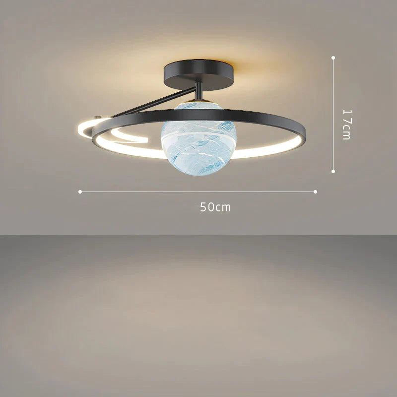 Simple Ceiling Lamp For Home Light In The Bedroom Luxury Planet Children’s Room Black / B Tri -