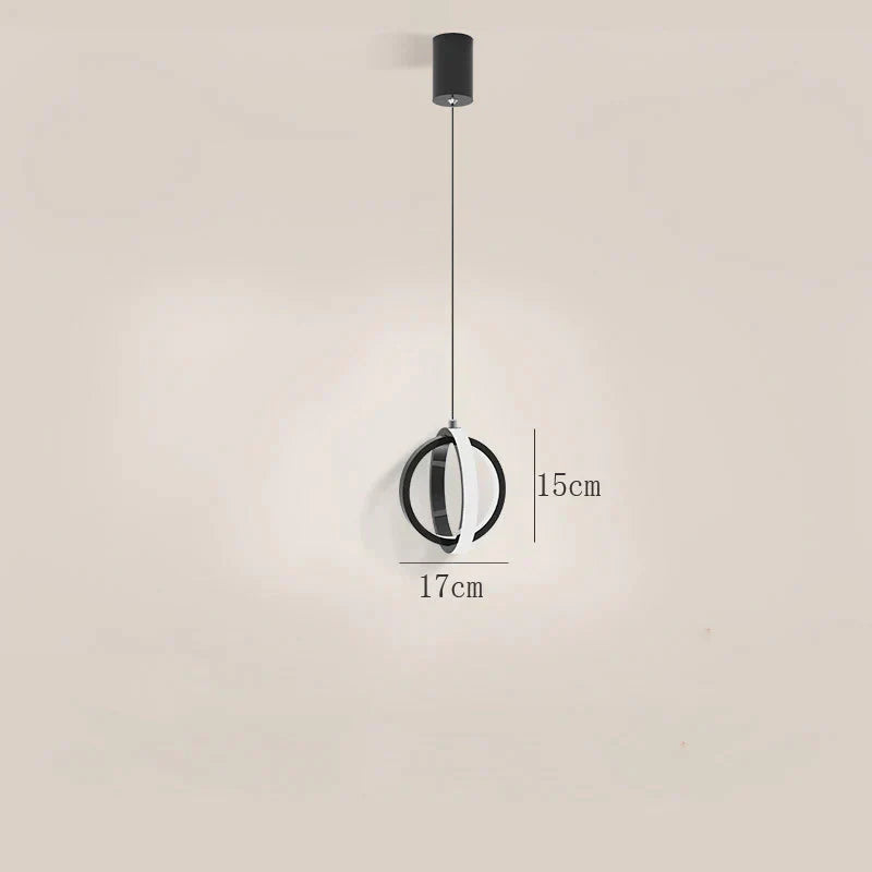Nordic Creative Bedside Single Head Small Chandelier Personalized Art Restaurant Led Spherical