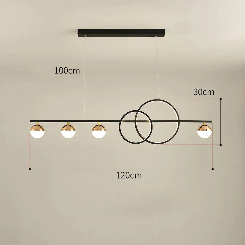 Dining Room Chandelier Minimalist Luxury Long Table Bar Lamps Pendant