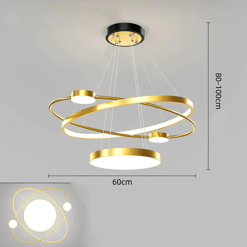 Modern Simple Restaurant Light Luxury Creative Dining Room Crystal Hanging Lamps Pendant