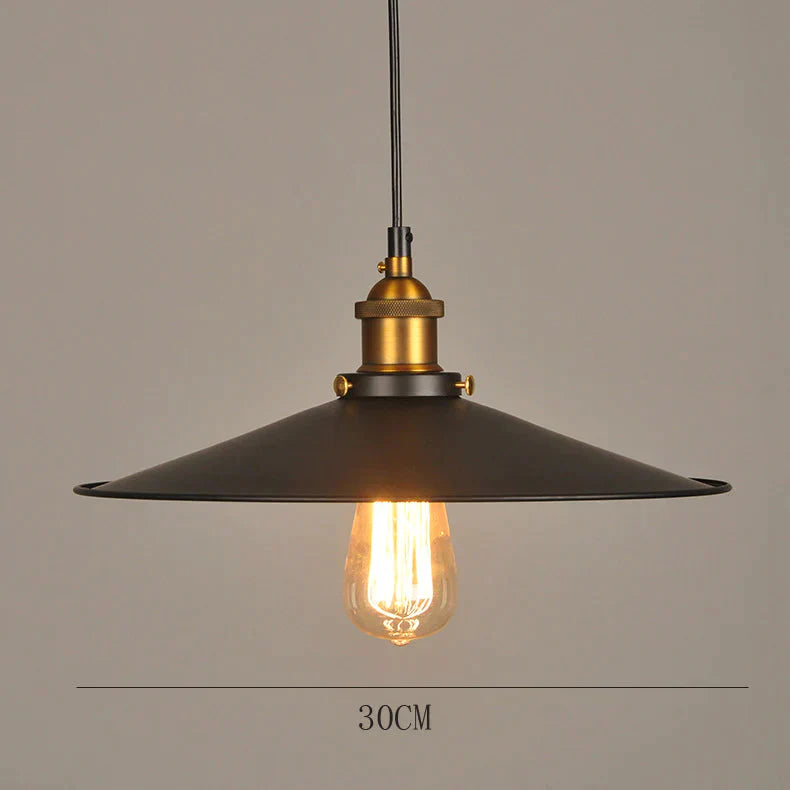 Northern European And American Style Rural Retro Industrial Bar Light Bulb Restaurant Small Black