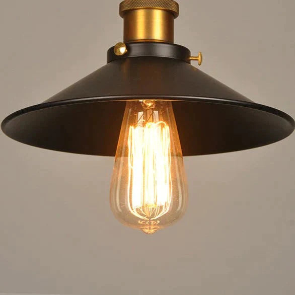 Northern European And American Style Rural Retro Industrial Bar Light Bulb Restaurant Small Black