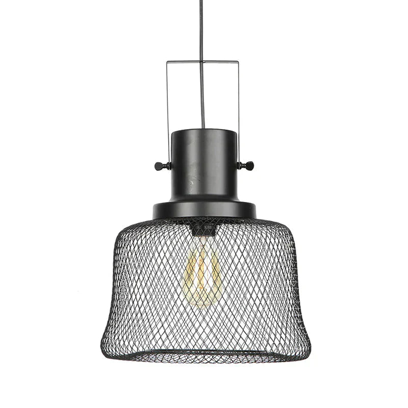 American Retro Iron Mesh Chandelier Pendant