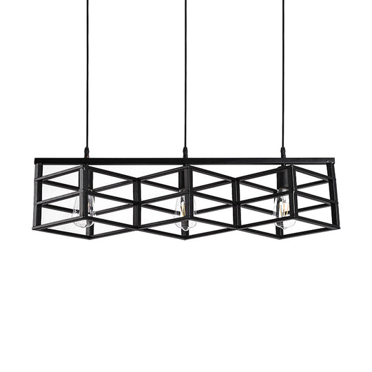 Vintage Industrial Metal 3 Bulbs Hallway Pendant Lamp Lighting