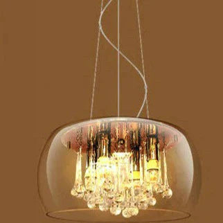 Modern Simple Led Living Room Restaurant Light In The Bedroom Villa Hotel Glass Cover Crystal