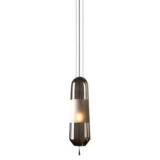 Nordic Creative Bedroom Bedside Lamp Glass Small Single Head Chandelier Pendant