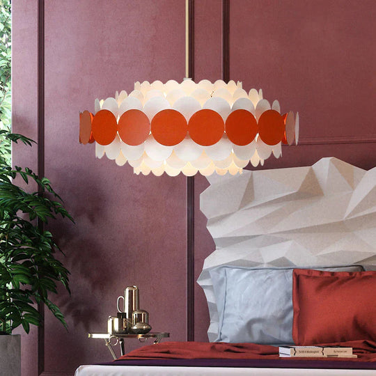 Nordic Creative Color Chandelier Red / Dia40Cm Warm Light Pendant