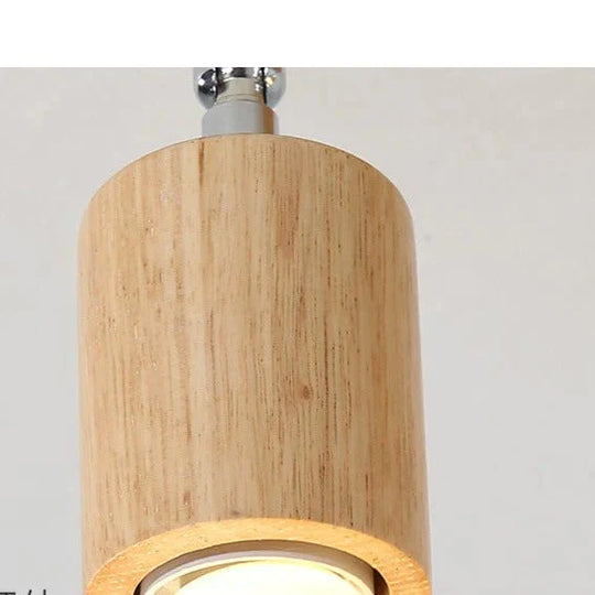 Simple Solid Wood Art Track Spotlight Bathroom Mirror Front Light Led Restaurant Ceiling