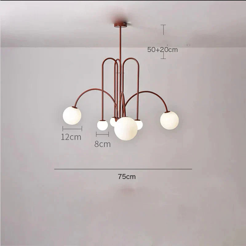 Chandelier Living Room Lamp Simple Modern Atmosphere Bedroom Light Luxury Style Restaurant Creative