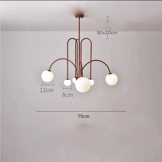 Chandelier Living Room Lamp Simple Modern Atmosphere Bedroom Light Luxury Style Restaurant Creative