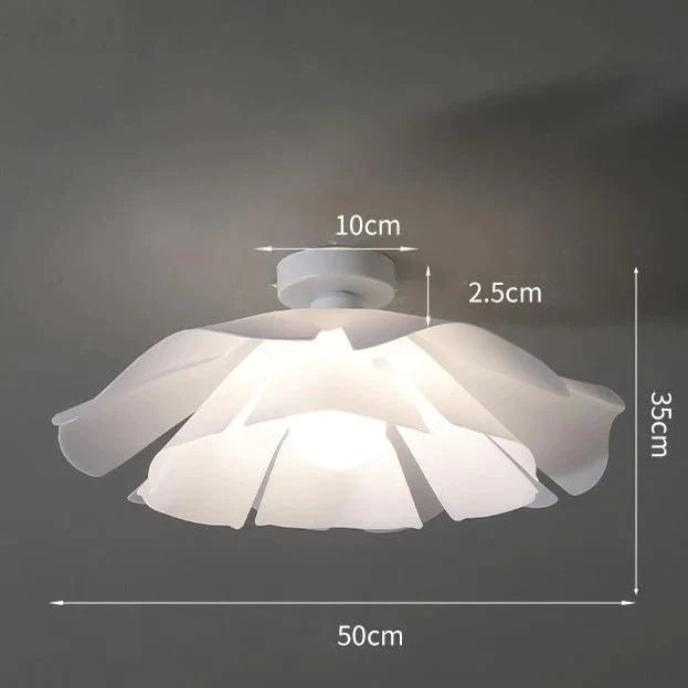 Simple Modern Flower Bedroom Ceiling Lamp Creative Corridor Cloakroom Balcony White / Tri - Color