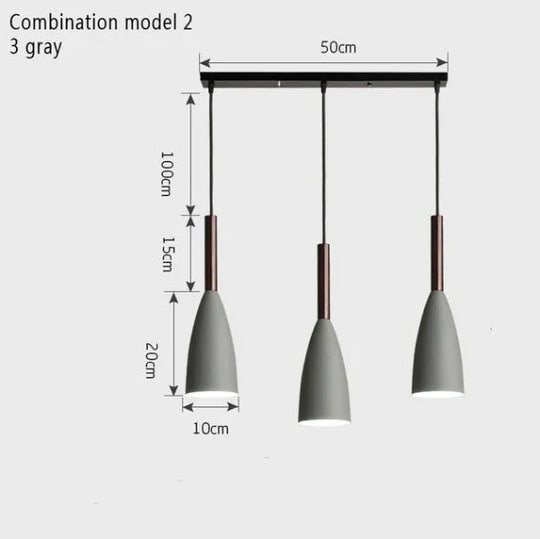 Nordic Minimalism Droplight E27 Aluminum Wood Pendant Lights Home Restaurant Decor Lighting Lamp