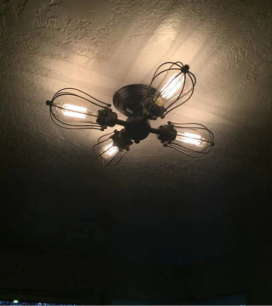 Retro Style Industrial Lantern Creative Porch Balcony Corridor Ceiling Lamp