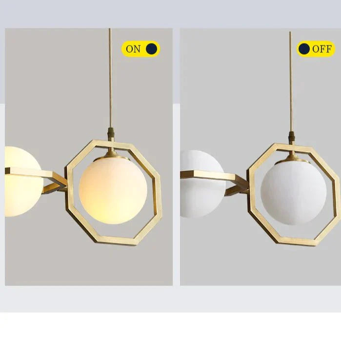 Nordic Copper Restaurant Cafe Hotel Chandelier Pendant