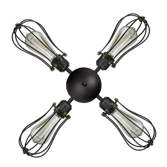 Retro Style Industrial Lantern Creative Porch Balcony Corridor Ceiling Lamp