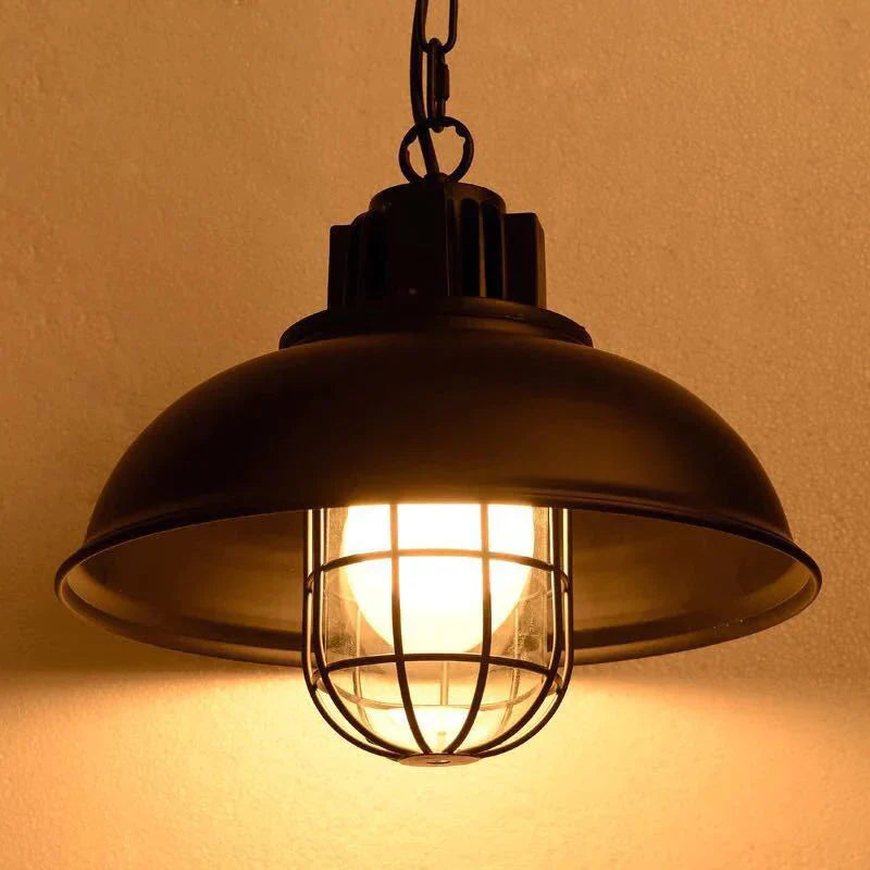 American Country Single Head Industrial Style Retro Restaurant Cafe Iron Chandelier Pendant