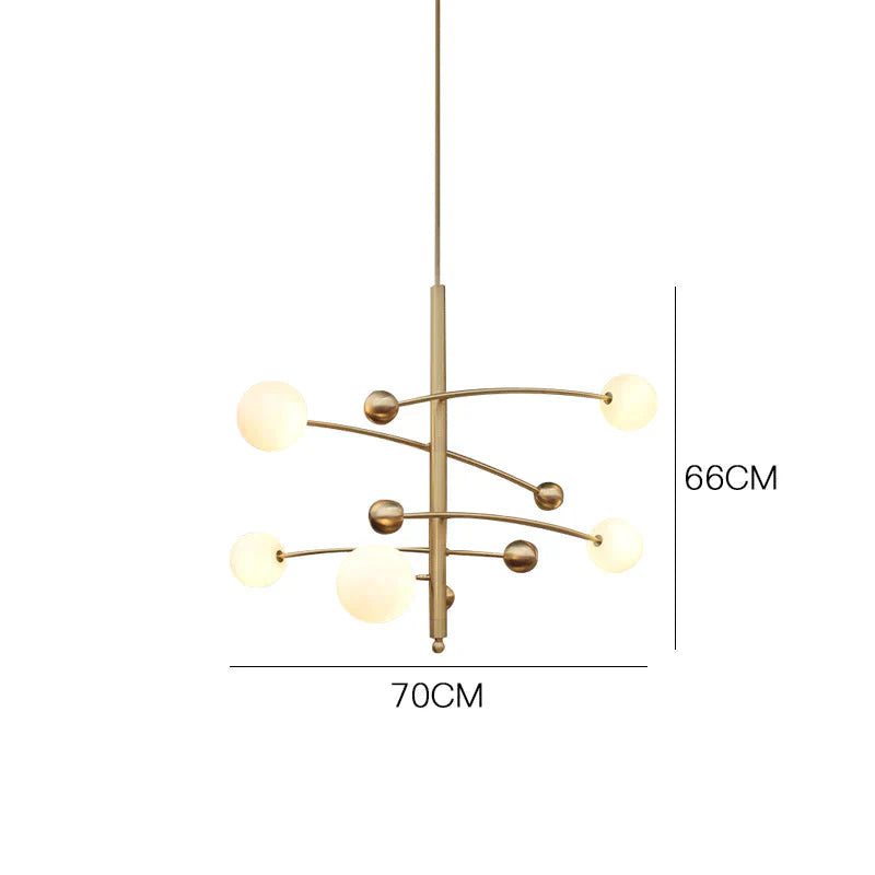 Post Modern Simple Light Luxury Fashion Magic Bean Restaurant Chandelier Designer Model Room