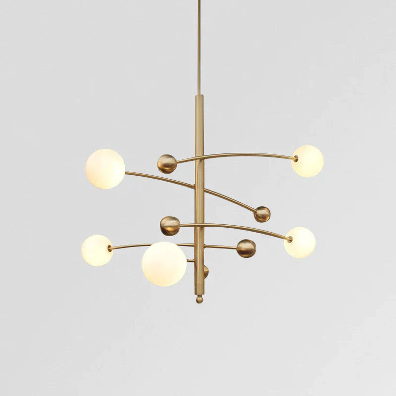 Post Modern Simple Light Luxury Fashion Magic Bean Restaurant Chandelier Designer Model Room