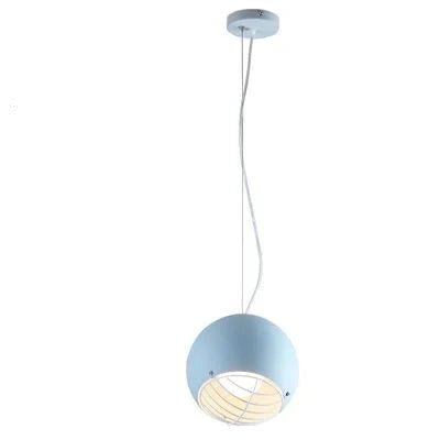 Bedroom Bedside Lamp Simple Dining Room Bar Creative Bay Window Chandelier Single Head Metal Round