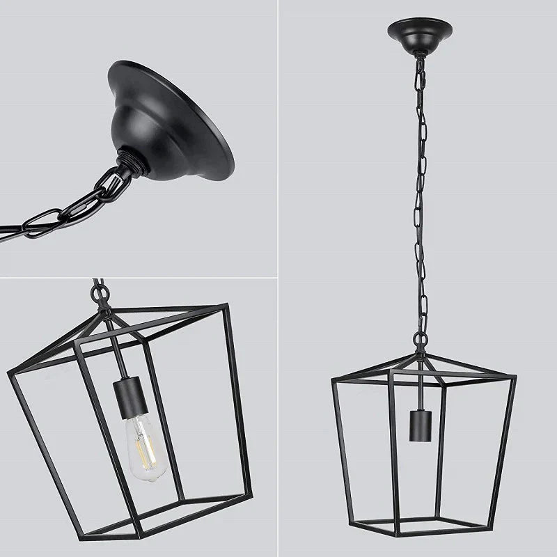 Nordic Retro Restaurant Chandelier Dining Table Lamp Individual Creative Art Single Head Pendant