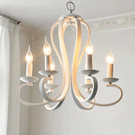 Creative Simple Candle Lamp Personalized Iron Art Living Room Dining Bedroom Clothing Store Style