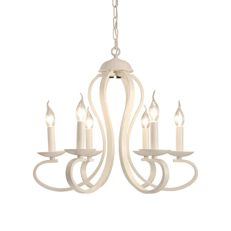 Creative Simple Candle Lamp Personalized Iron Art Living Room Dining Bedroom Clothing Store Style