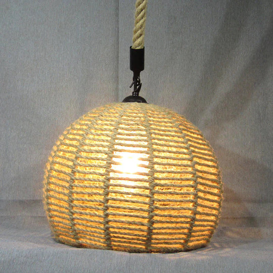 Simple Music Restaurant Decorative Lamps Single Head Hemp Rope Bar Clothing Store Plant Flower Shop