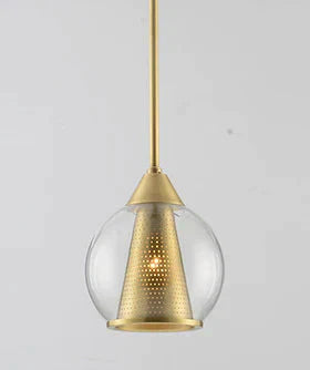 Nordic Modern Copper Living Room Bedroom Bedside Chandelier Pendant