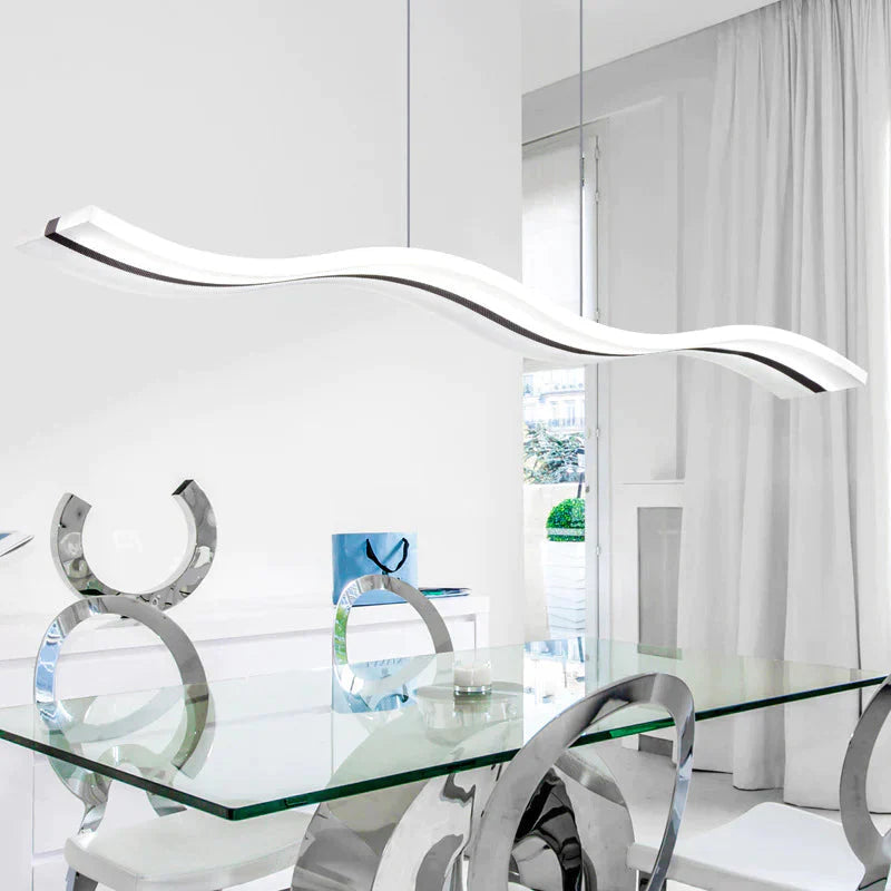 Creative Led Acrylic Restaurant Lamp Coffee Shop Chandelier Single Head / White Light 6500K Pendant