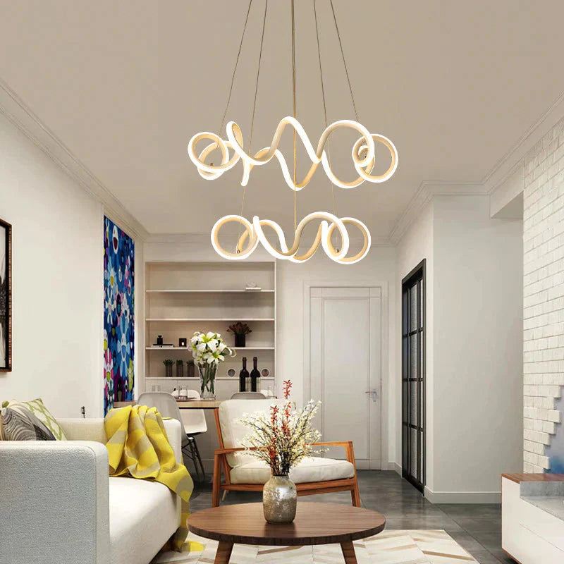 Creative Two - Headed Living Room Dining Led Chandelier Chandeliers Pendant