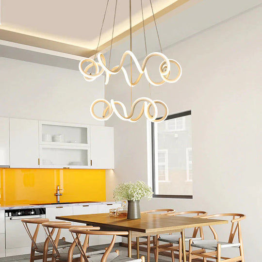 Creative Two - Headed Living Room Dining Led Chandelier Chandeliers Pendant
