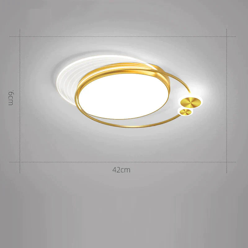 Ceiling Bedroom Lamp Modern Study L42 X W52 H6Cm / White Light